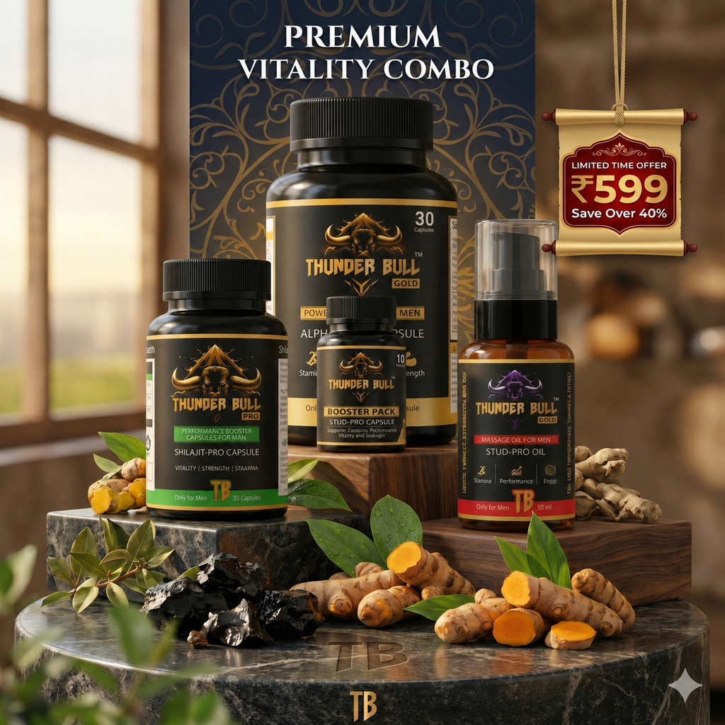 Thunder Bull Premium Vitality Combo – 4-Piece Ultimate Performance Kit (Save Over 40%)