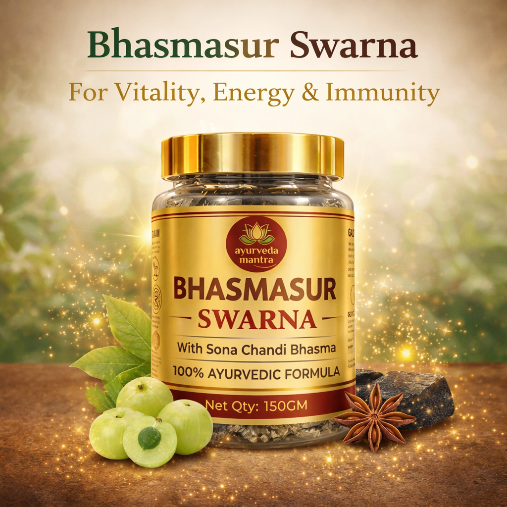 Bhasmasur Swarna Combo - Premium Vitality Kit (Shilajit & Loh Basam Free)