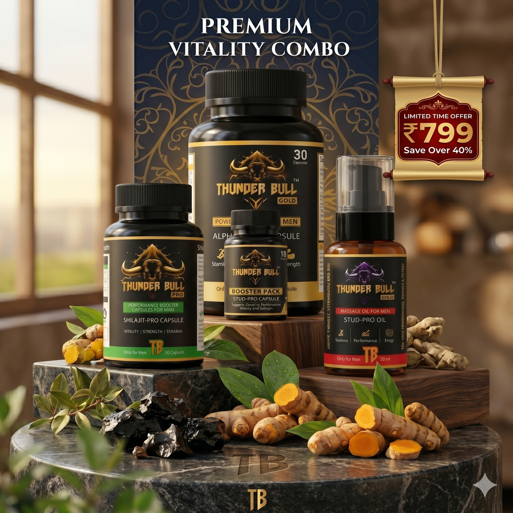 Thunder Bull Premium Vitality Combo – 4-Piece Ultimate Performance Kit (Save Over 40%)