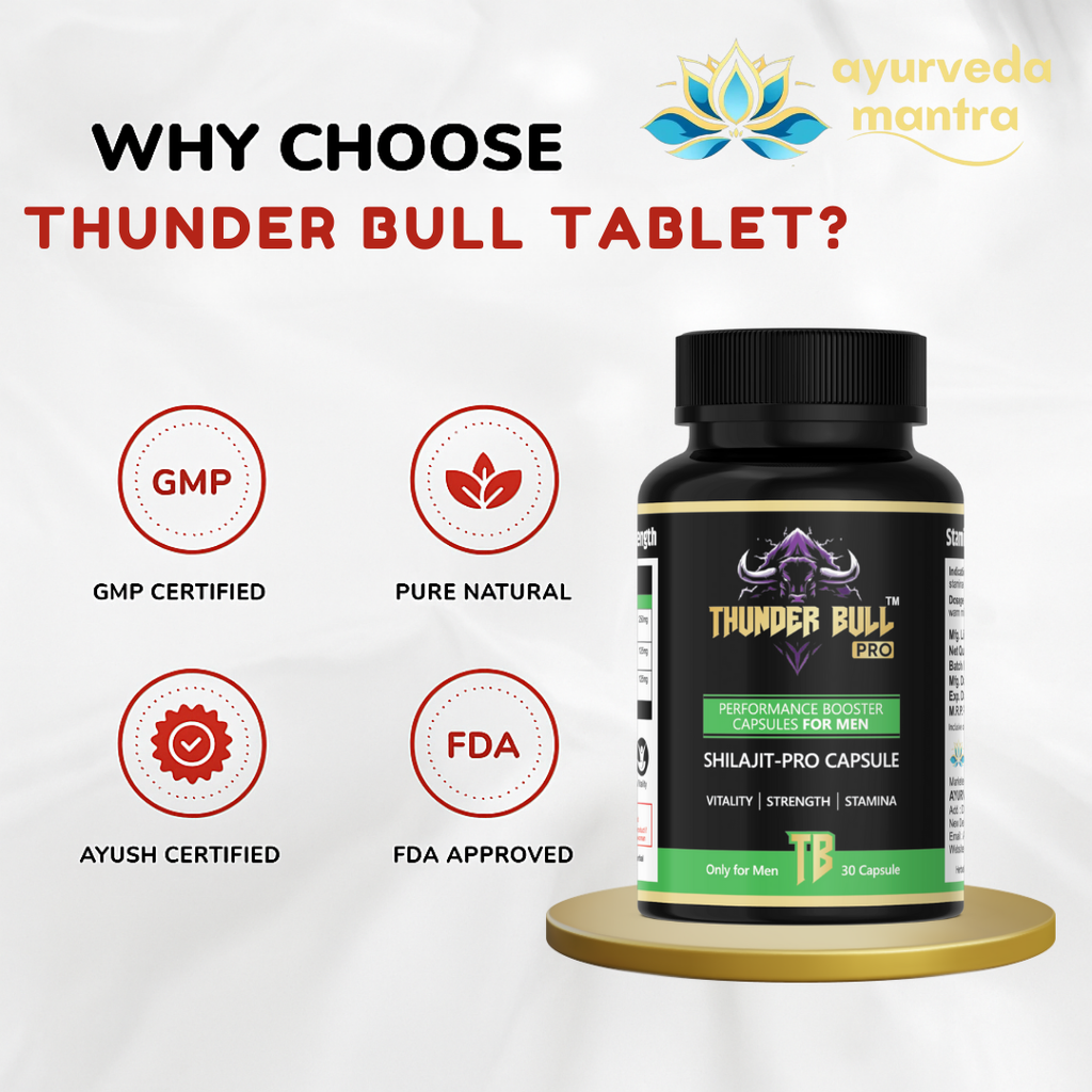 Thunder Bull Alpha Power Combo | Gold + Pro Capsules + FREE Booster Pack | Stamina, Strength & Performance Support