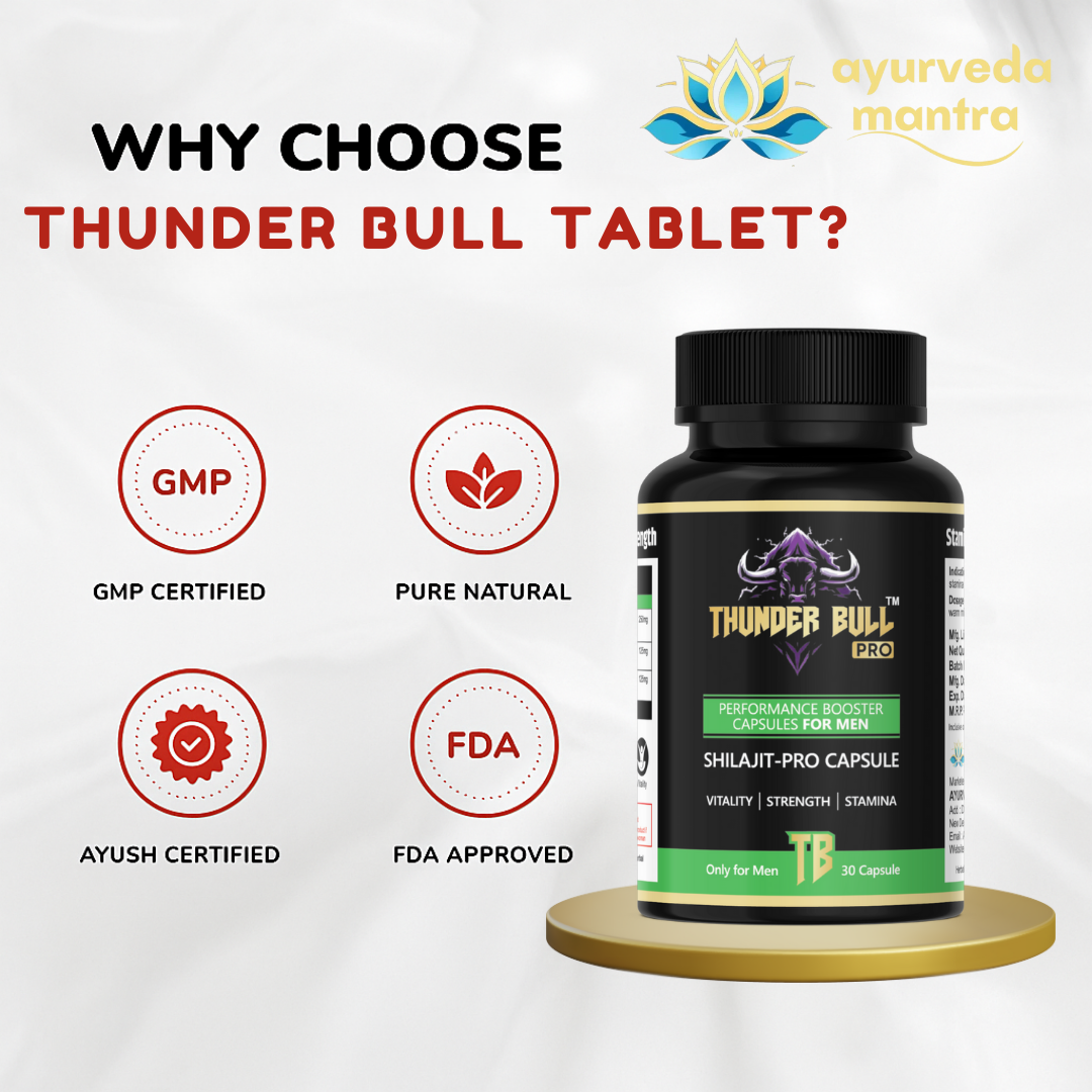 Thunder Bull Alpha Power Combo | Gold + Pro Capsules + FREE Booster Pack | Stamina, Strength & Performance Support